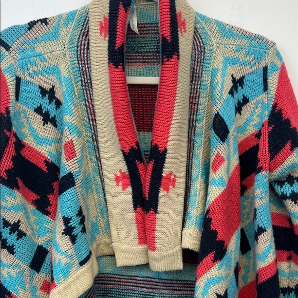 Kate Collection Colorful Geometric Aztec Patterned Women's Sweater Size small - Picture 7 of 14